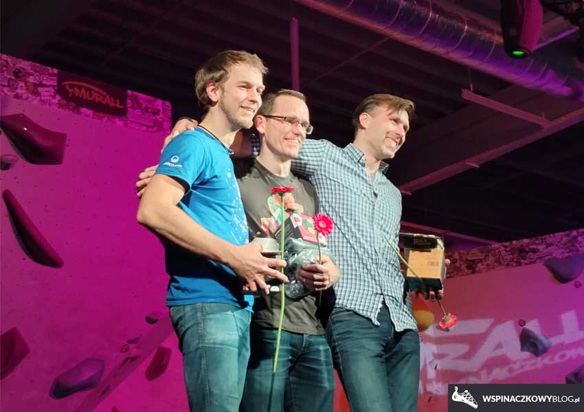 Zawody wspinaczkowe Murallove 2024 podium 40M